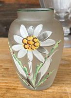 Vase edelweiss antik ancien peint