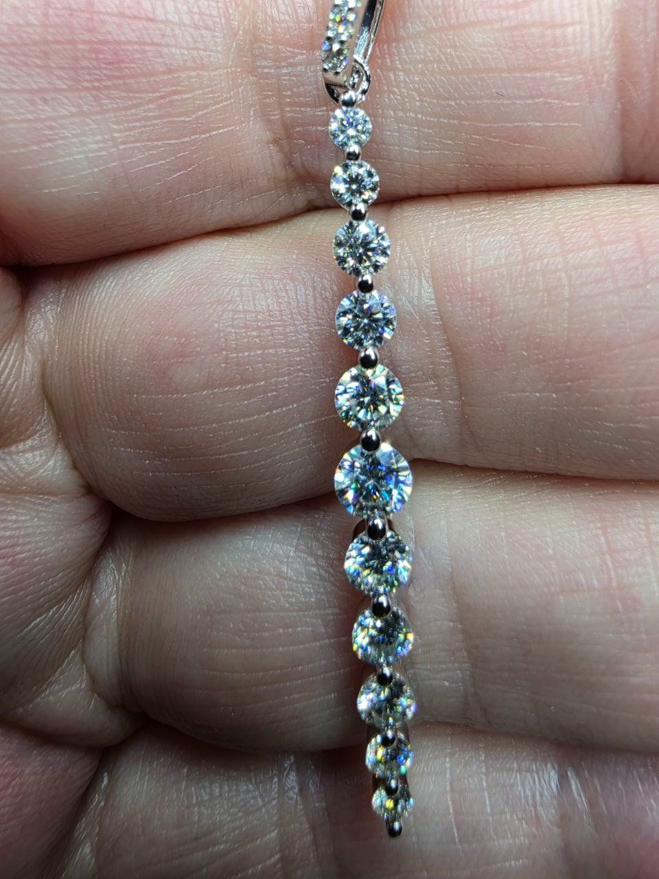 Ketten: Collier argent avec diamants de moissanite certifiés – Neu und originalverpackt aus Reconvilier von Tsma67 3