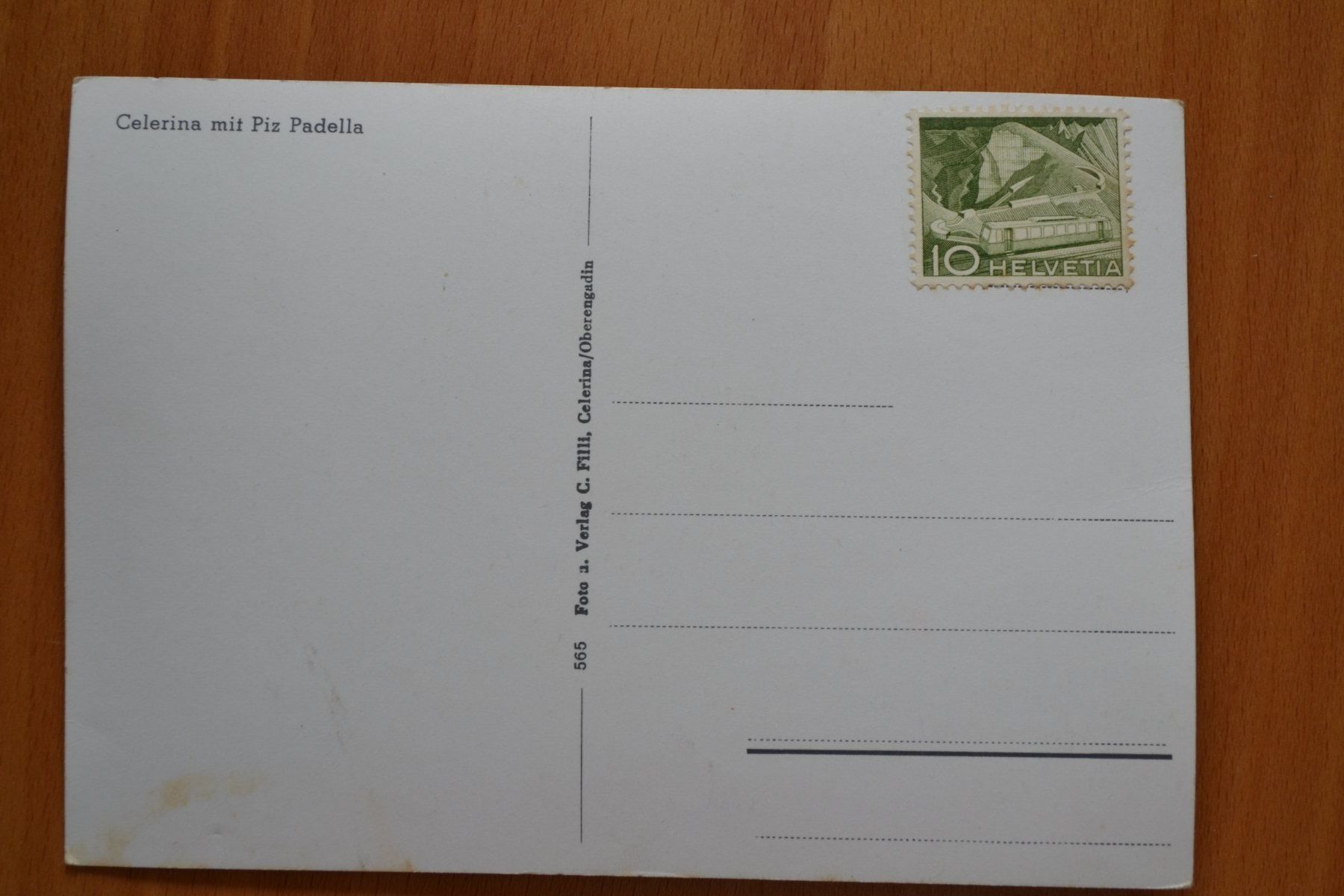 Cartoline postali: AK Celerina mit Piz Padella GR – Usato da Beinwil am See venduto da kajak55 1