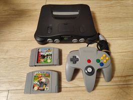 Console Nintendo 64  + Mario kart +International soccer, N64