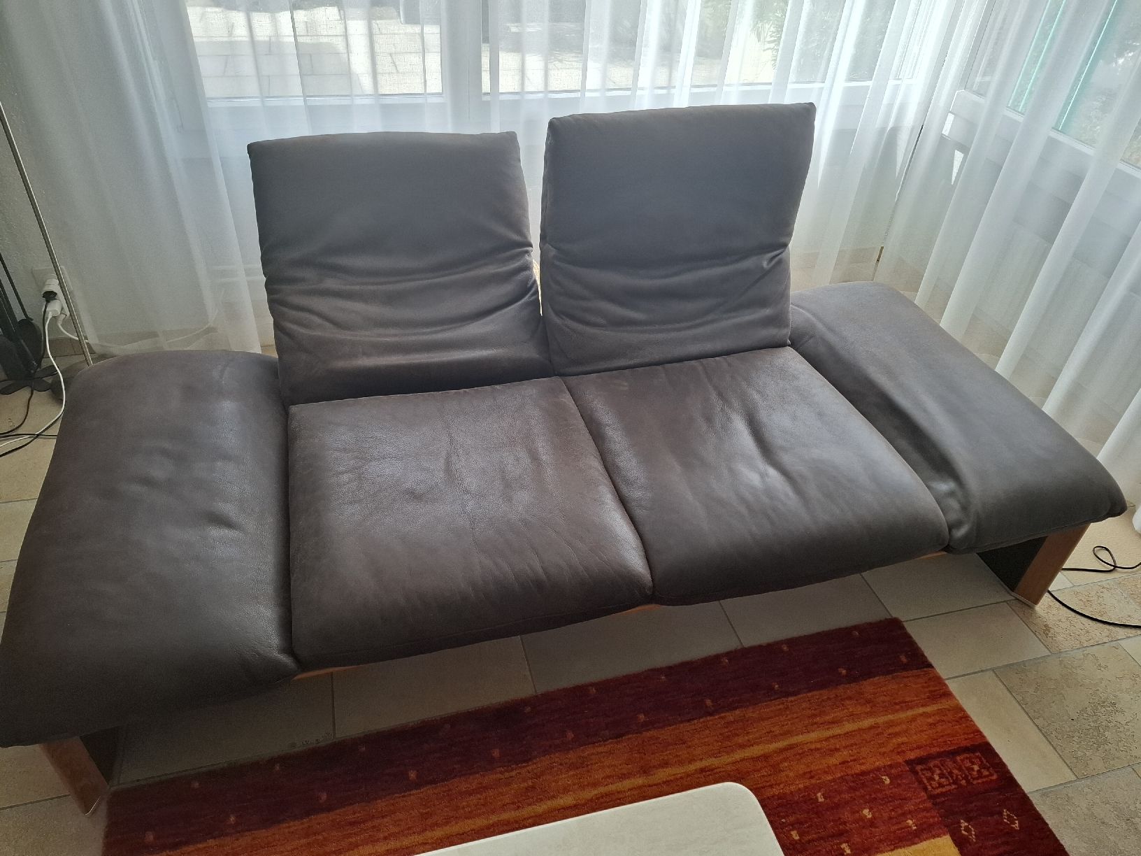 Sofas: Sofa Leder dunkelgrau gebraucht – Gebraucht aus Buus von Nambo 2