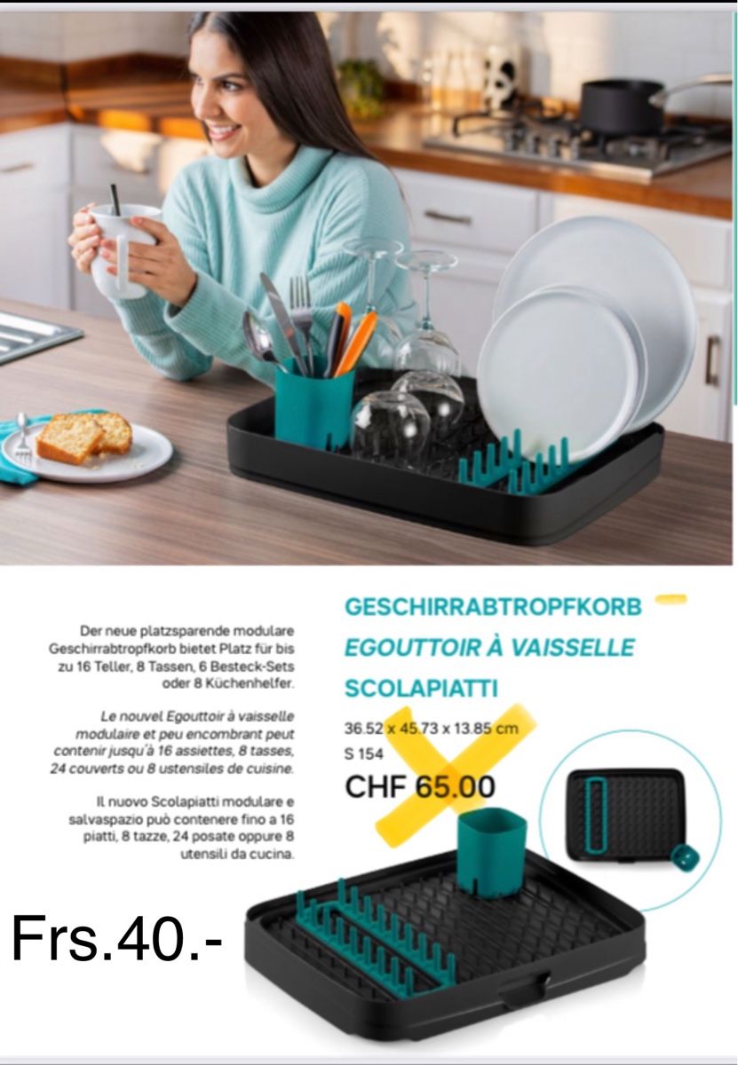 Cucine complete: Scolapiatti Tupperware, nuovo e pratico per la cucina! – Nuovo e nell'imballaggio originale da Novazzano venduto da jen_hx8j 1