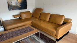 Schönes braunes Ledersofa