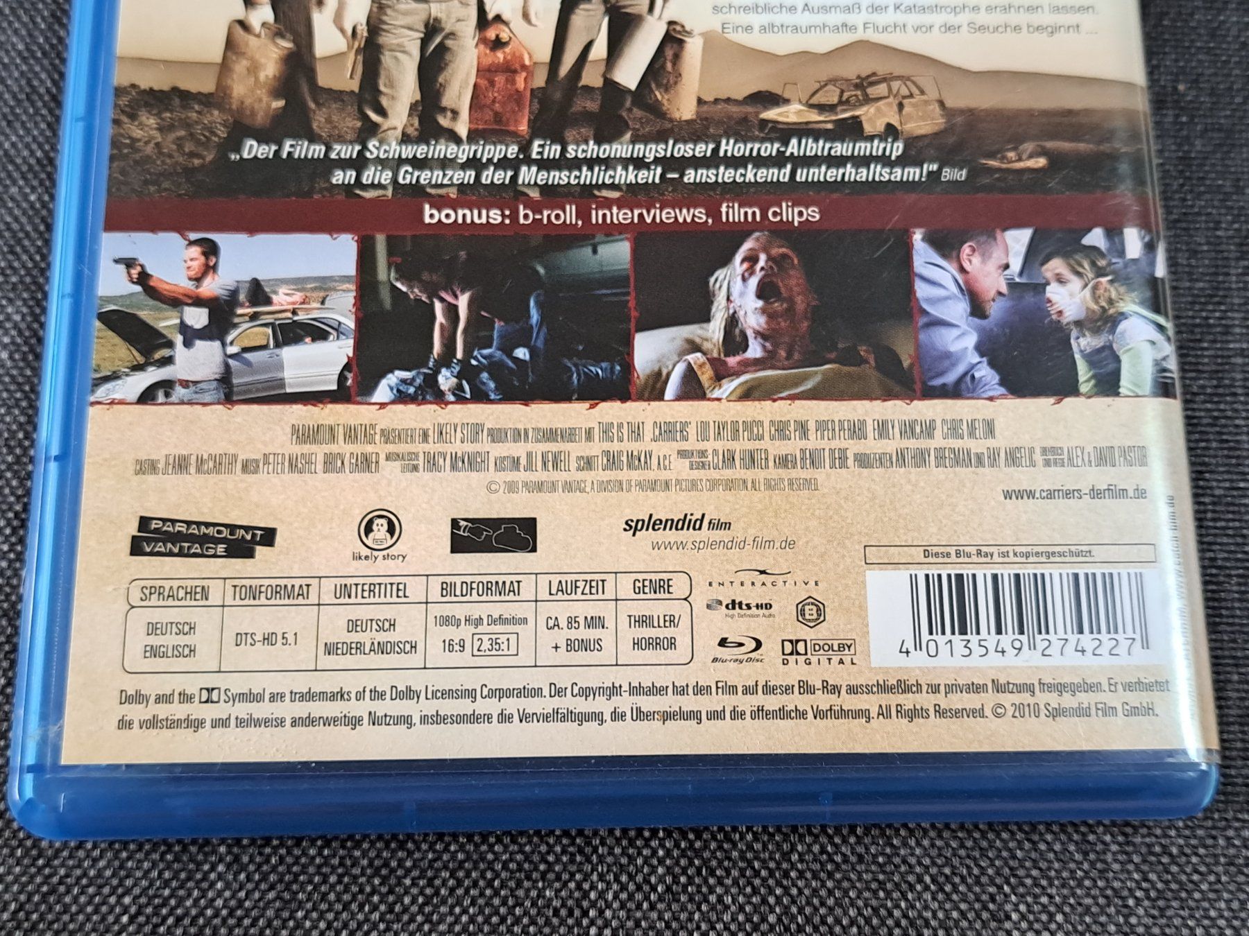 Tutti i DVDs: Blu-ray CARRIERS, Special Edition – Nuovo (secondo la descrizione) da Unterseen venduto da Kanica 3