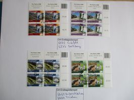 Viererblock mit Ort Ersttagsstempel 6377 Seelisberg +