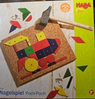 Nagelspiel mit Hammer und vielen Nägelchen