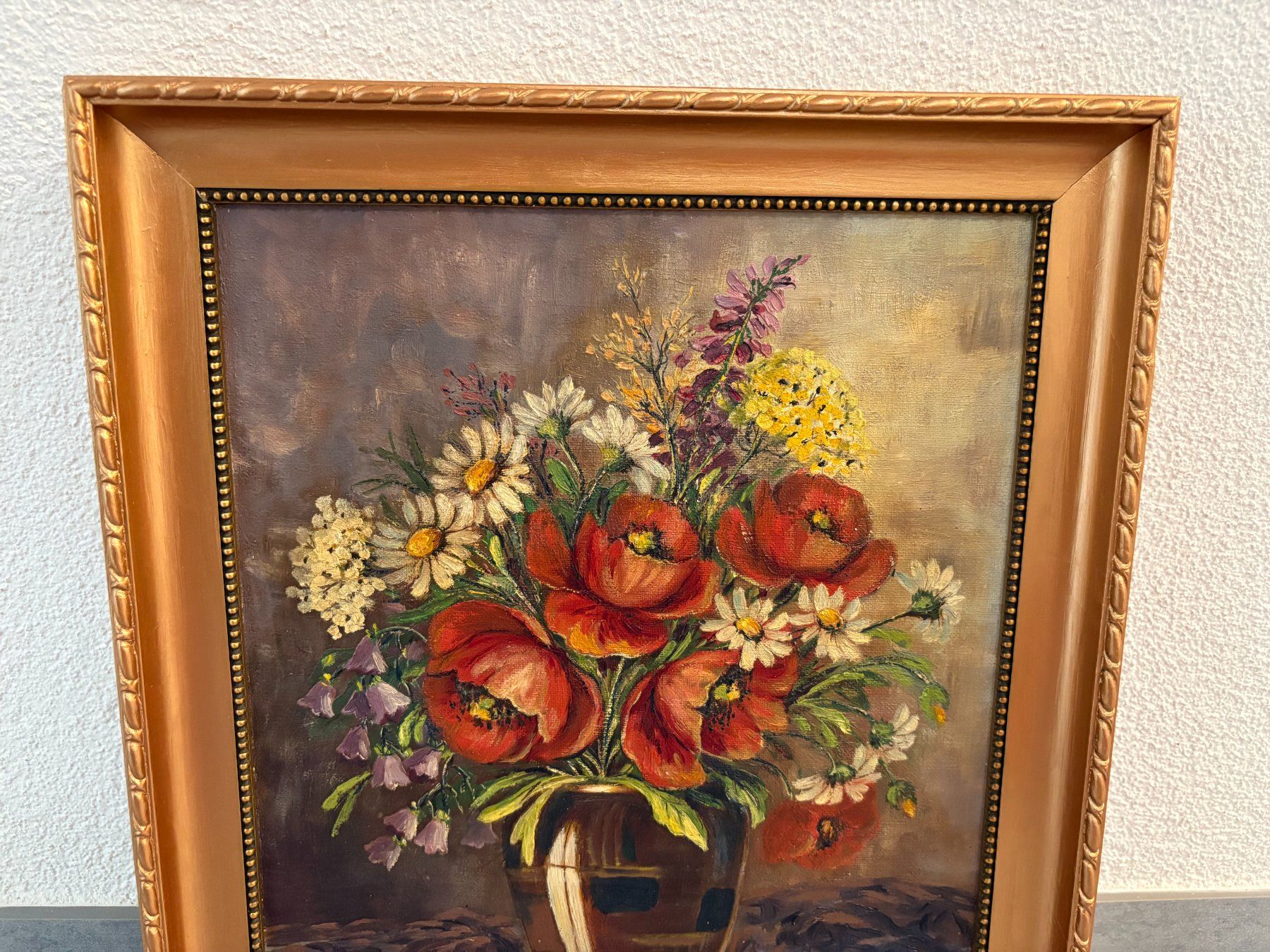 Dipinti: 36 cm breitx44 cm/ E. Krauser/ Öl Gemälde Blumenstillleben – Usato da Ottenbach venduto da TimelessEmotions. 4
