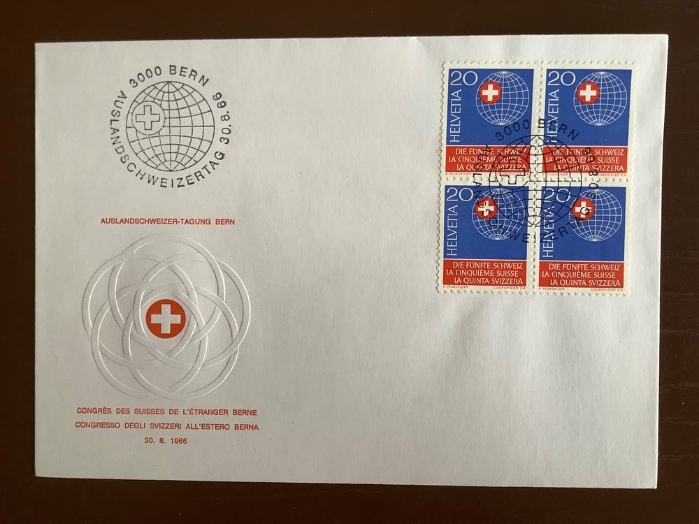 FDC 1966 Die Fünfte Schweiz ET la 5ème Suisse Sonderstempel Kaufen