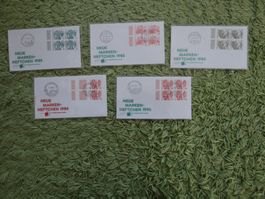 Markenheftchenblätter auf FDC mit Ortsstempel ab CHF 1.--