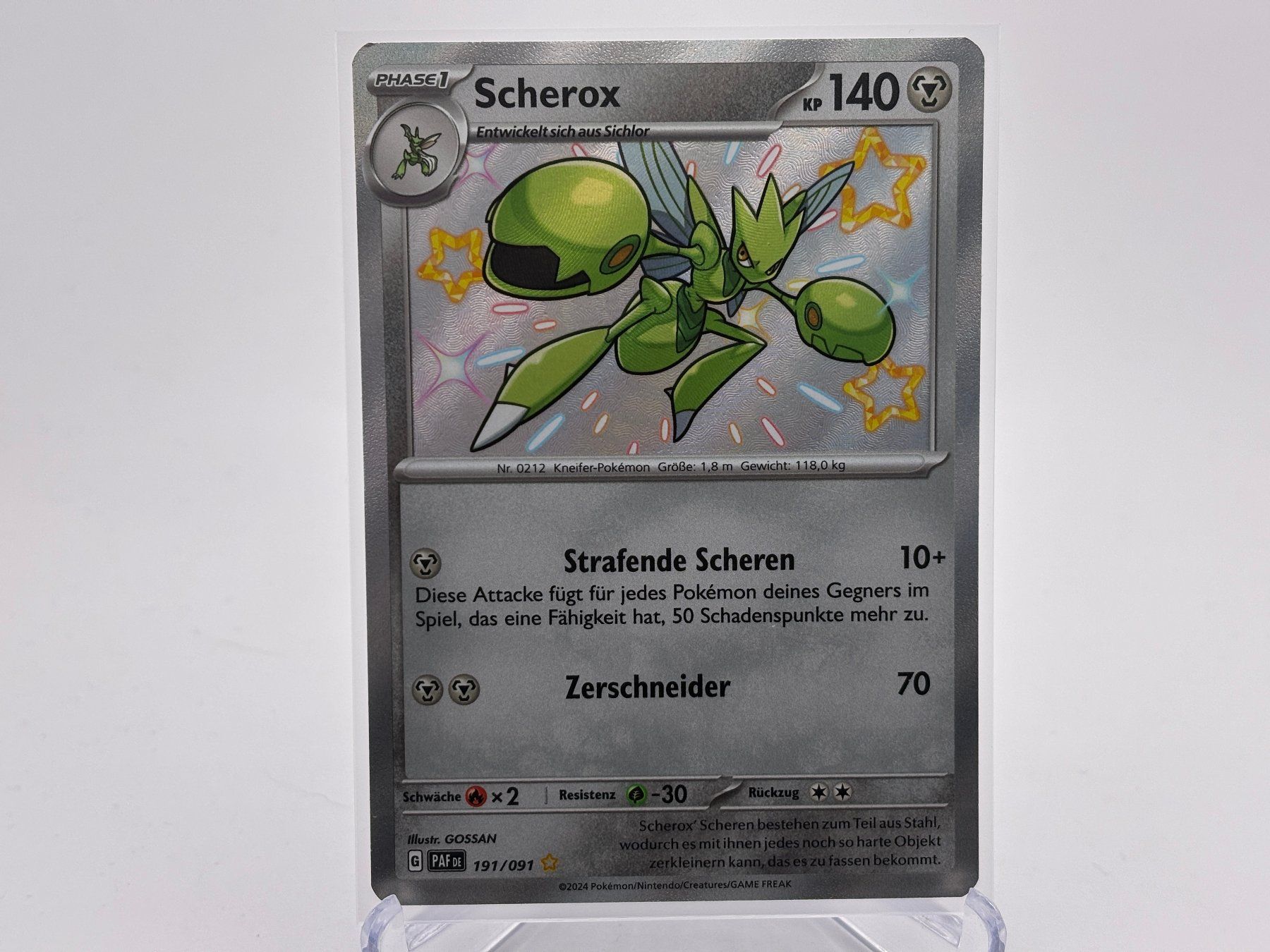 Pokémon Sammelbilder & Trading cards: Paldeas Schicksale - Scherox  (PAF 191) - DE – Neu (gemäss Beschreibung) aus Allschwil von Bullach