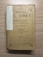 Physiologie du Goût Brillat-Savarin livre ancien XIX
