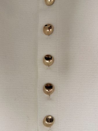 Zara cream fitted cardigan with gold buttons size S