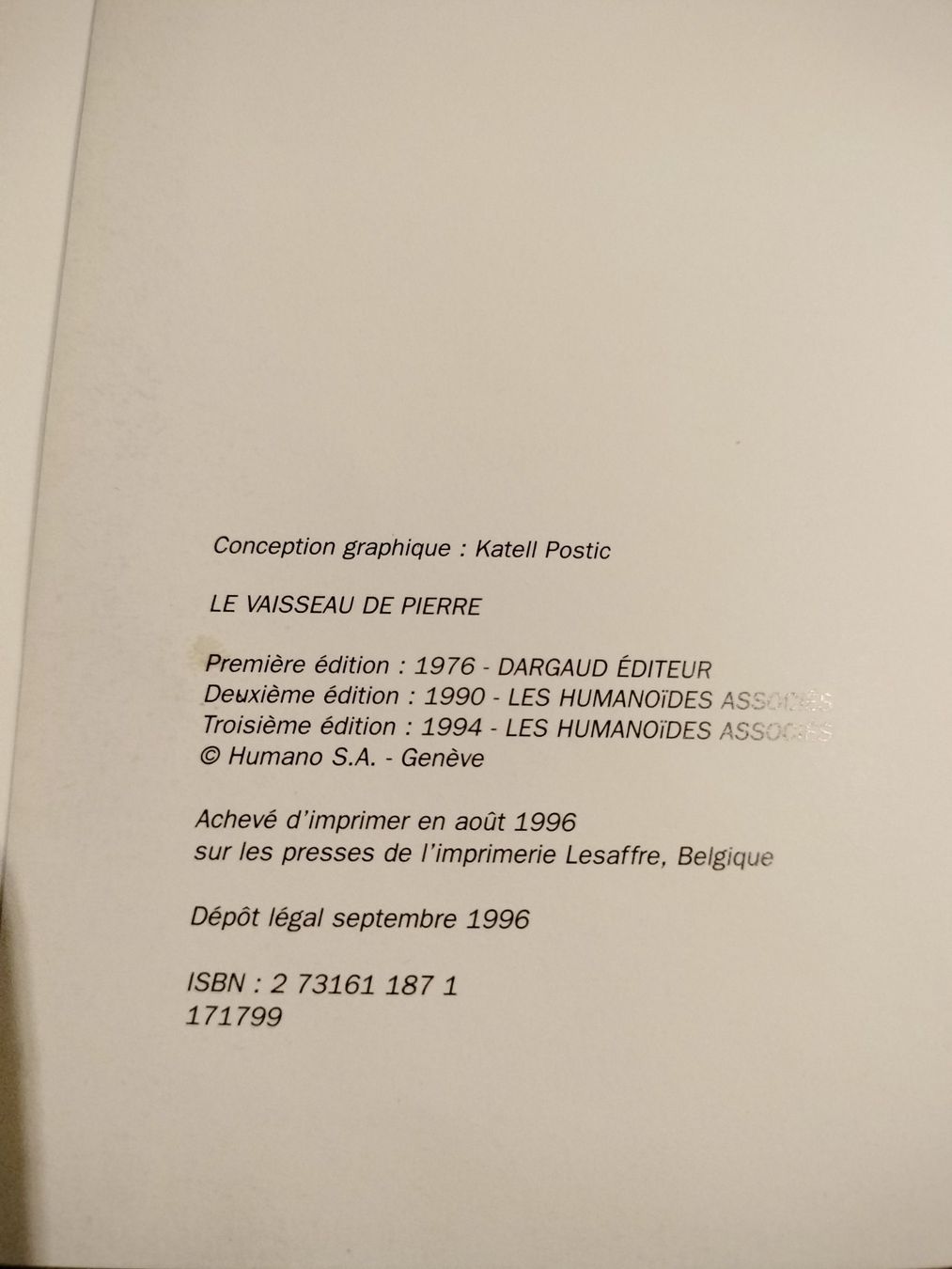 Comics: BILAL-Le vaisseau de Pierre – Gebraucht aus Cortaillod von rozinna 3
