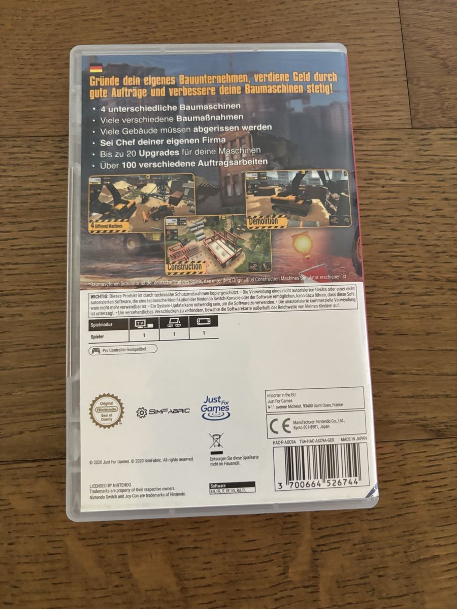 Nintendo Giochi: Baumaschinen Simulator / Nintendo Switch – Usato da Läufelfingen venduto da Seraphim13 1