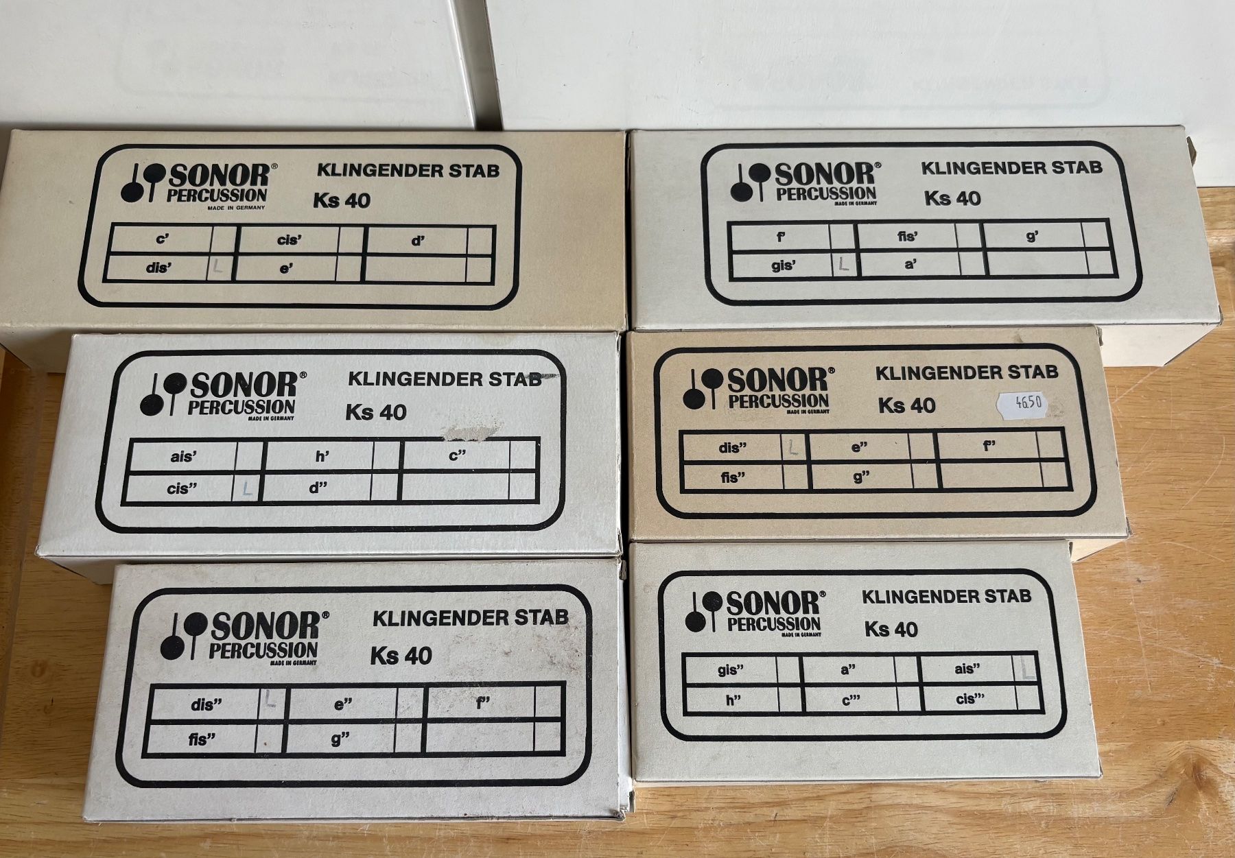 Sonor Strumenti musicali: SONOR Klingender Stab Ks 40 Set ungebraucht – Nuovo e nell'imballaggio originale da Frick venduto da Rukki