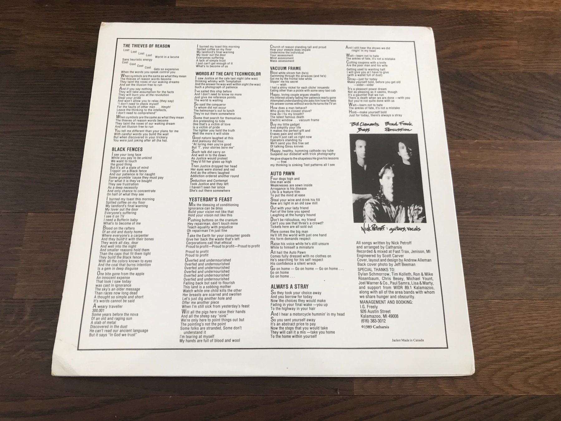 Vinyles: CATHARSIS - Same - Prog-/Hard-Rock – D'occasion à Buchs AG par Archie 1