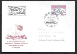Sonderbrief A. 898 Philatelistenkongress Baden 26./27.5.1962