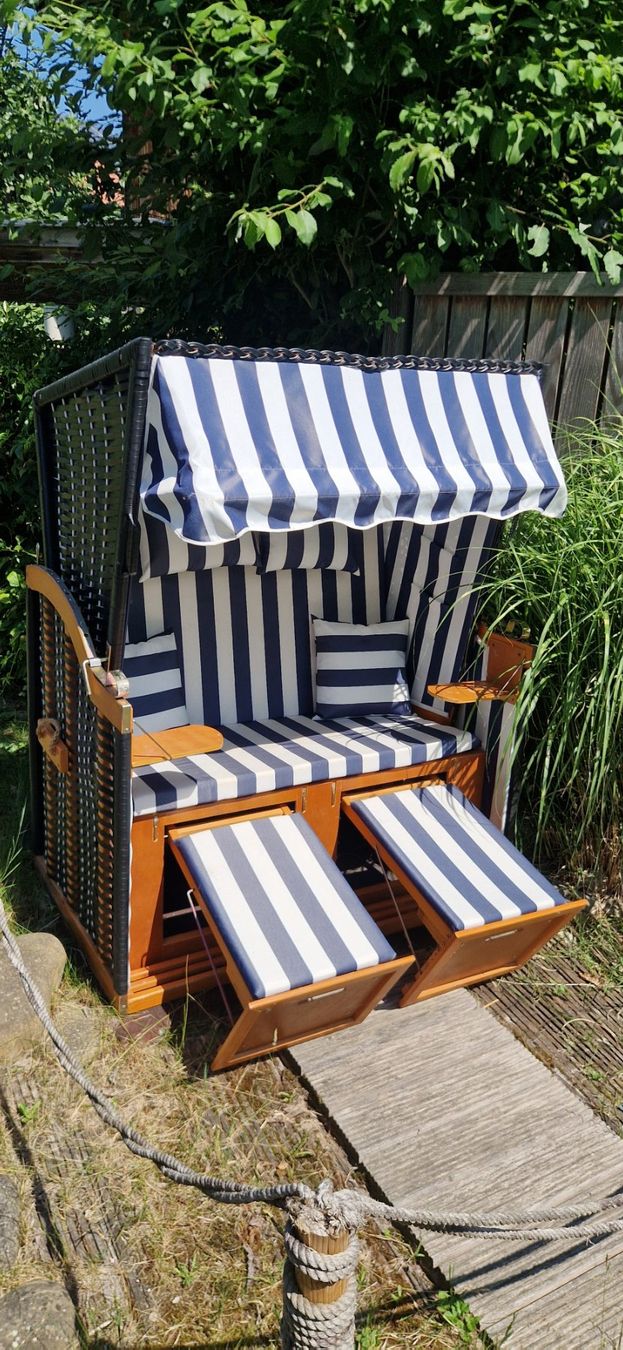 Chaises longues: Gartensitzbank Strandkorb Liege – D'occasion à Gurmels par langlaufmitanlauf