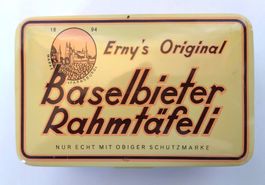 Alte Blechdose Baselbieter Rahmtäfeli ab Fr. 5.- / Erny's