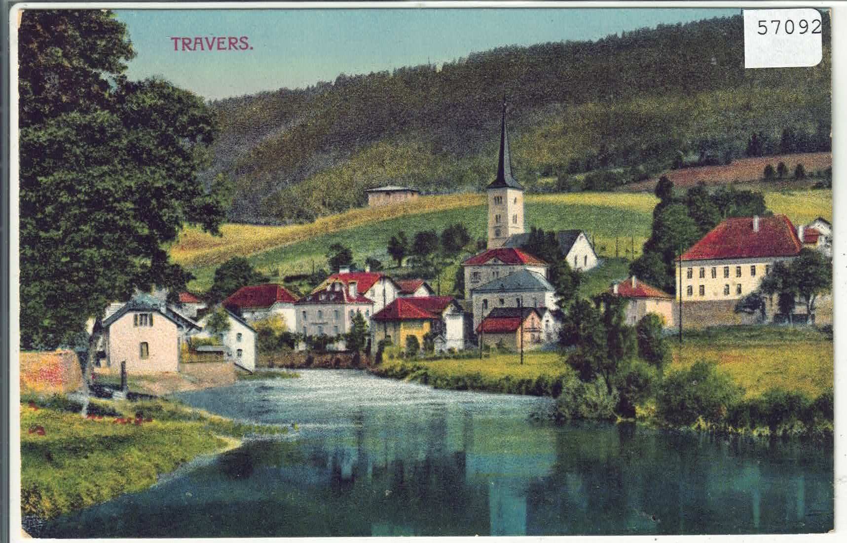 Cartes postales: Travers - Vue generale - Litho – D'occasion à Ettingen par Kartenplanet