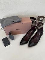 Miu Miu HighHeels 37 anthrazit Lackleder