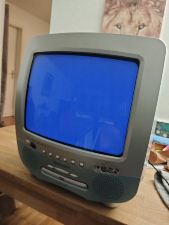 TV Cathodique Thomson Zoé Des Années 90 – Pour Pièces – Avec Télécommande – Design Philippe Starck
