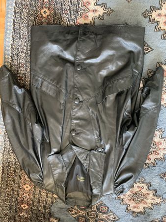 VINTAGE Shweike Leather Jacke gr M
