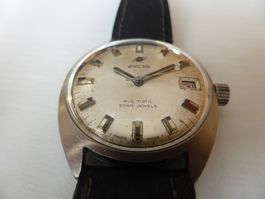 ENICAR  Herren Stahl Automatik/Datum Uhr cal. AR165