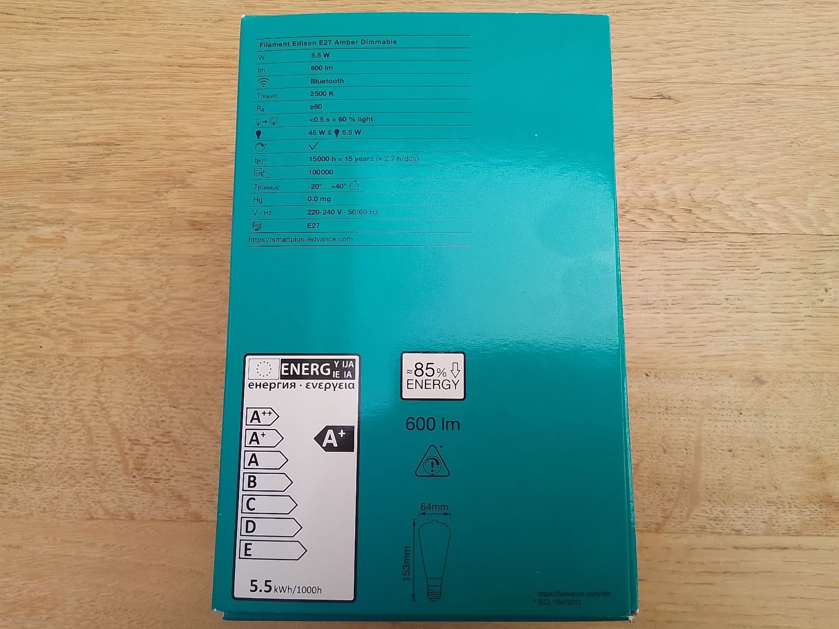 Lampen: Glühbirne Bluetooth Tecnology E27 dimmbar 600 lm Klasse A+ – Neu und originalverpackt aus Niederbipp von Moov2009 3