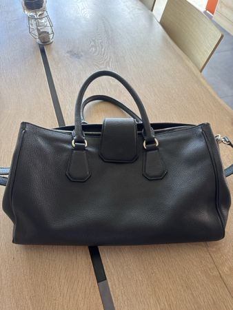 Handtasche Buti schwarz Leder guter Zustand