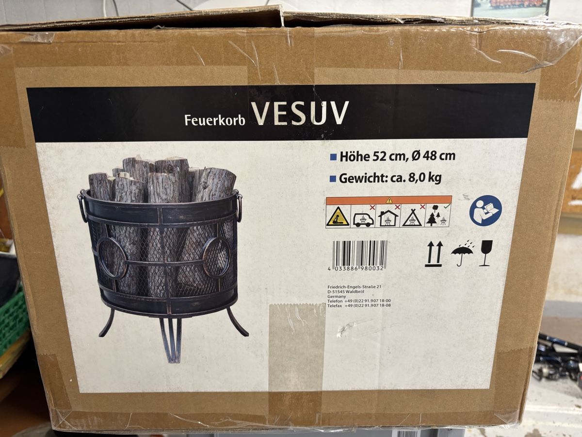 Feuerschale: Feuerkorb – Neu und originalverpackt aus Andwil SG von Wilk1