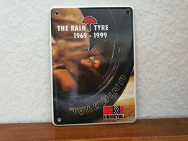 Emailschild Uniroyal Tyres Reifen Affe Logo Emaille Schild