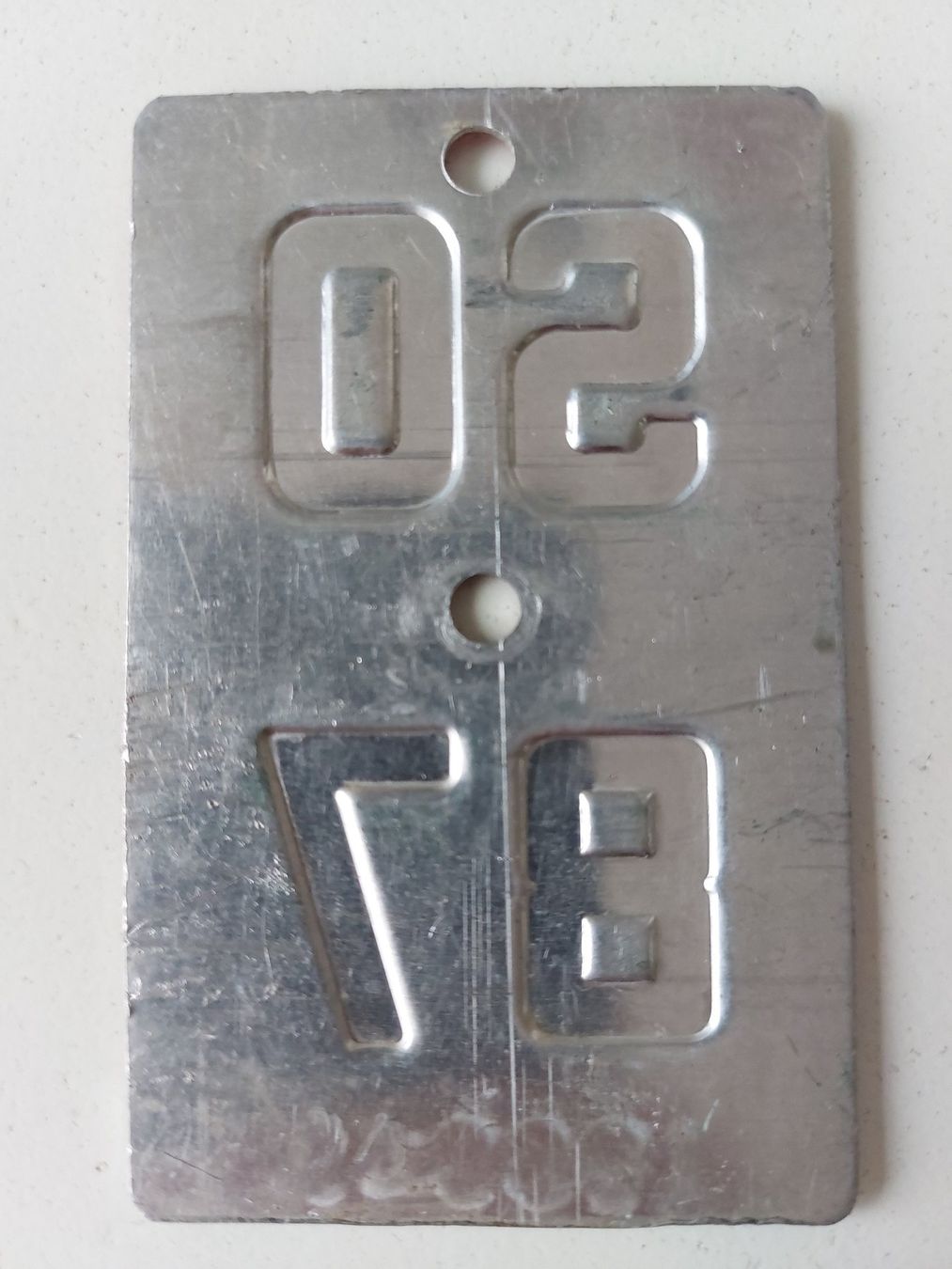 Sachs Insegne: Velonummer SO 87 plaque Velo – Usato da Schenkon venduto da Uhu007 1