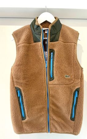 NEU: Lacoste Men's Sherpa Fleece Vest / BLOUSON / Jacke / XS