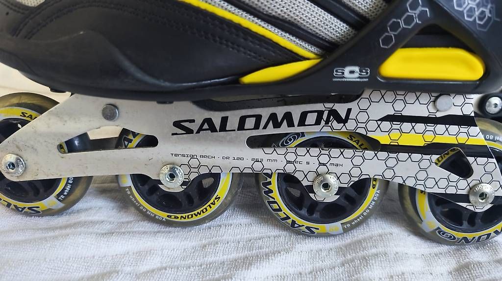 Pattini in linea & Pattini a rotelle: SALOMON INLINE SKATES GR. 41 INLINESKATES 1A – Usato da Reinach BL venduto da mon_89wb 4