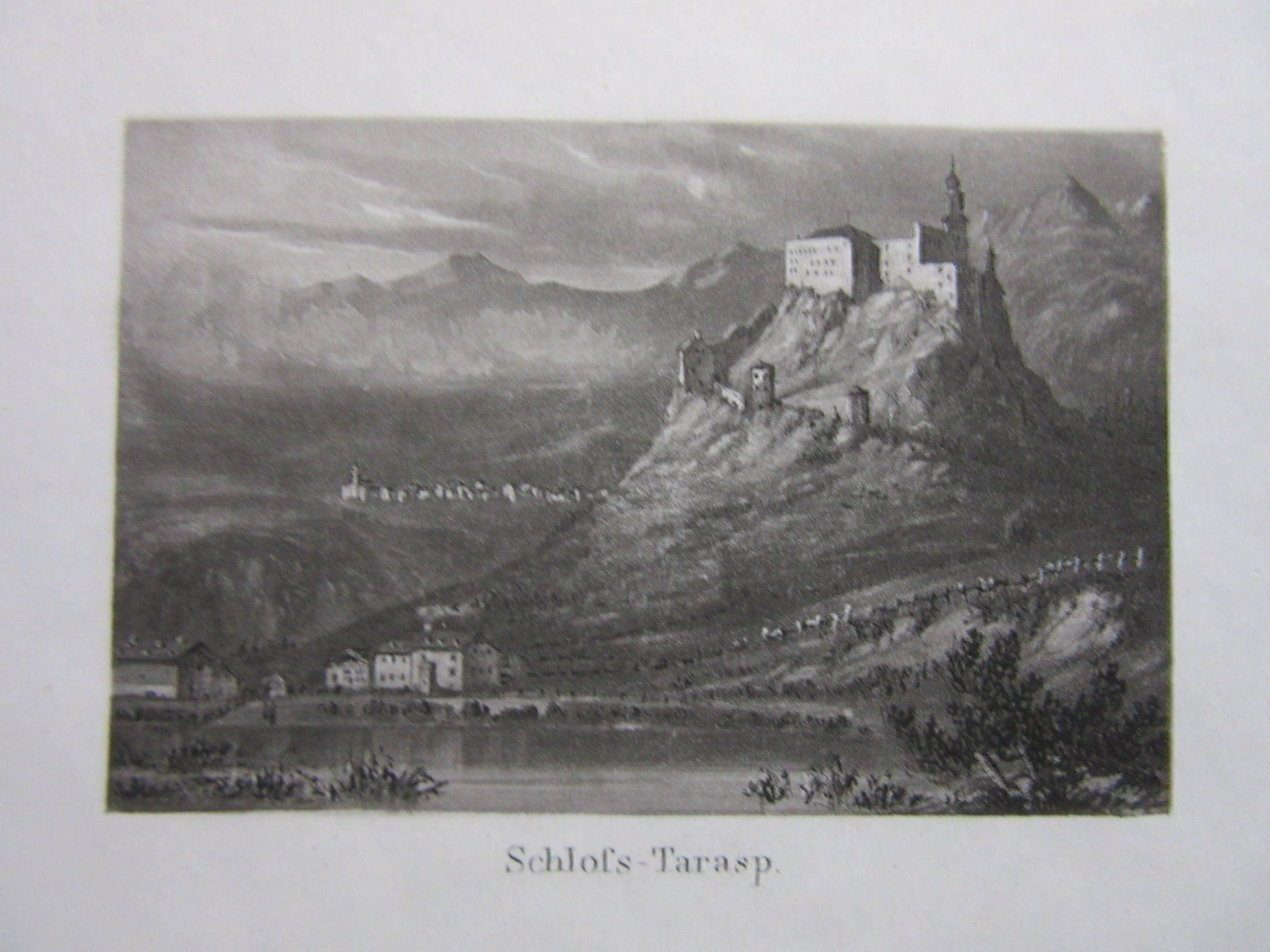 Stiche: SCHLOSS TARASP AQUATINTA – Gebraucht aus Gersau von grafik-kunst
