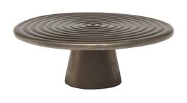 DutchDeluxes Tortenständer Servierplatte 20cm platin matt