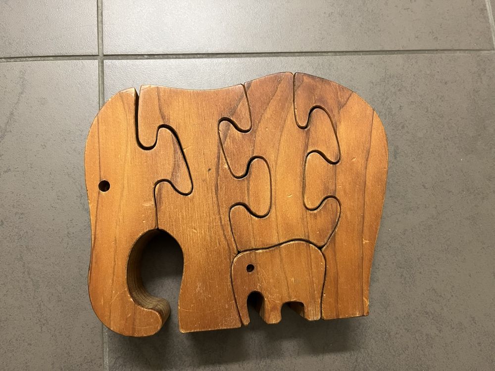 Holzpuzzle Elefant Für Erwachsene - 87 Teile Laserschnitt Puzzle
