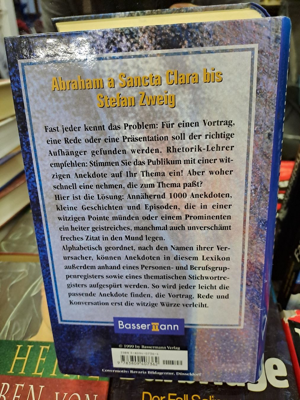Bücher: Das grosse Anekdoten Lexikon gebraucht – Gebraucht aus Zürich von Schoebi19 2