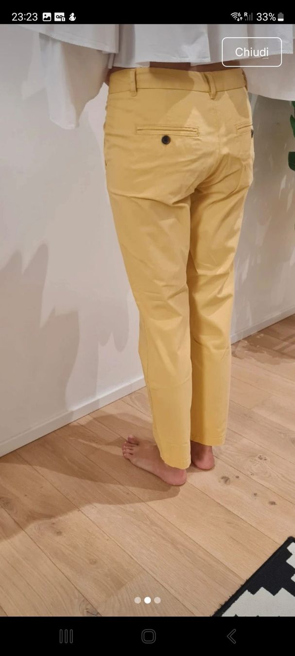 H&M Pantaloni: Summer-ready Yellow Chinos - Stylish & Comfortable! – Usato da Zürich venduto da oli_p8cc 1