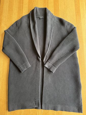 COS BLACK CARDIGAN 100% COTTON SIZE M