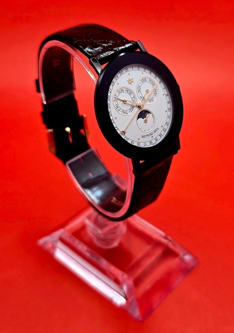 Raymond Weil Orologi: Raymond Weil Othello Triple Calendar Moonphase – Usato da Glattbrugg venduto da aquanautilus 1