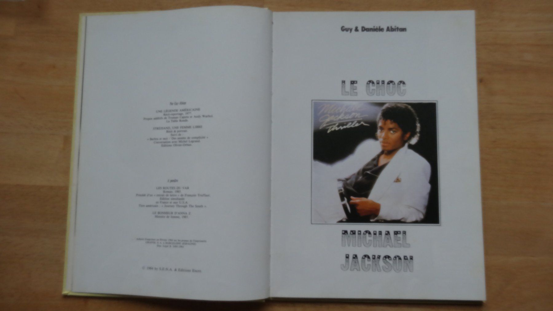 Libri: Livre Michael Jackson - Le Choc – Usato da Rebeuvelier venduto da falcon58 2