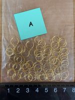 80 Ösen Gold farbig / für Modeschmuck