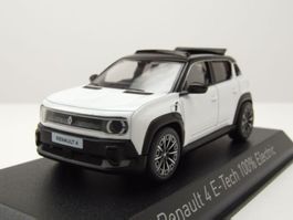 Renault 4 E-Tech seit 2025 weiss / schwarz mit Faltdach 1:43