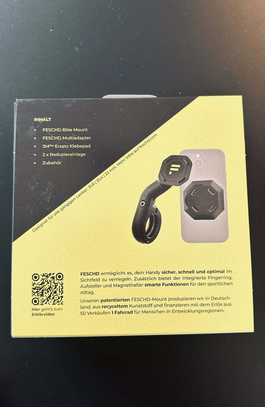 Fahrradhalterungen: FESCHD Bike Mount Handy – Neu und originalverpackt aus Selzach von e30dtm 1
