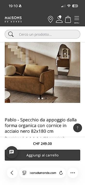 Maisons du monde Specchi: Specchio Maison du Monde – Usato da Breganzona venduto da Swonder 2