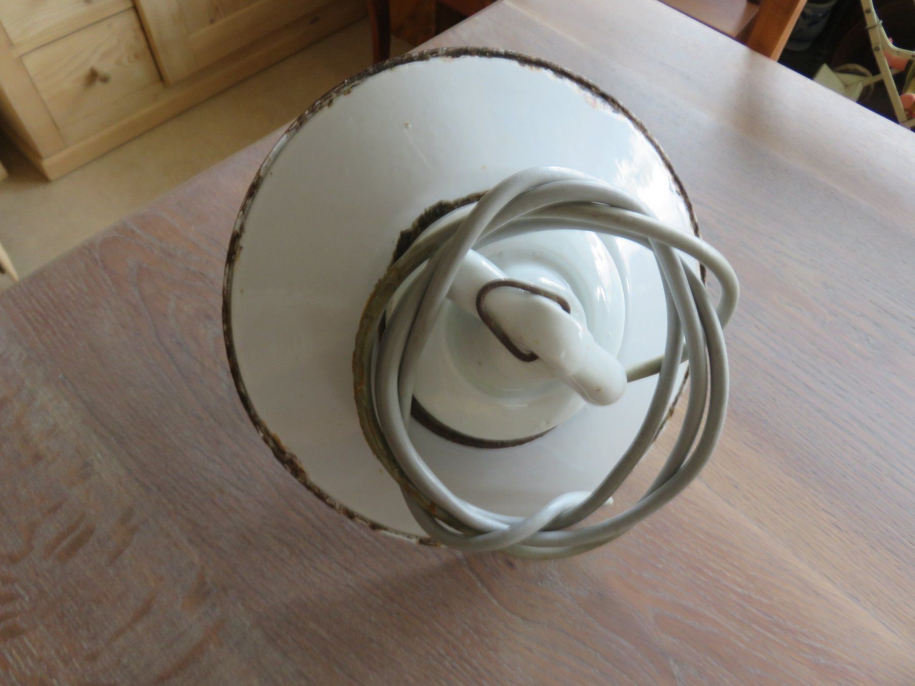 Lustres & lampes de plafonds: antike Deckenlampe / Stalllampe Nr.2 – D'occasion à Ruswil par Mfladibus 2