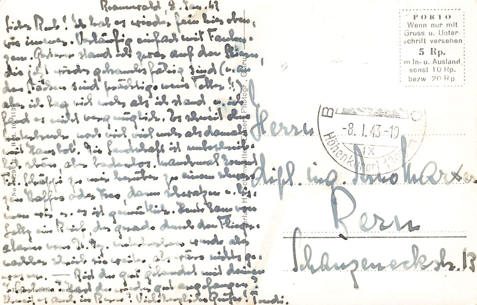 Cartoline postali: Braunwald (GL) Winterlandschaft – Usato da Biasca venduto da Blenio71 1