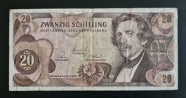 20 Schilling 1967 Banknote Österreich Austria Money Monnaie
